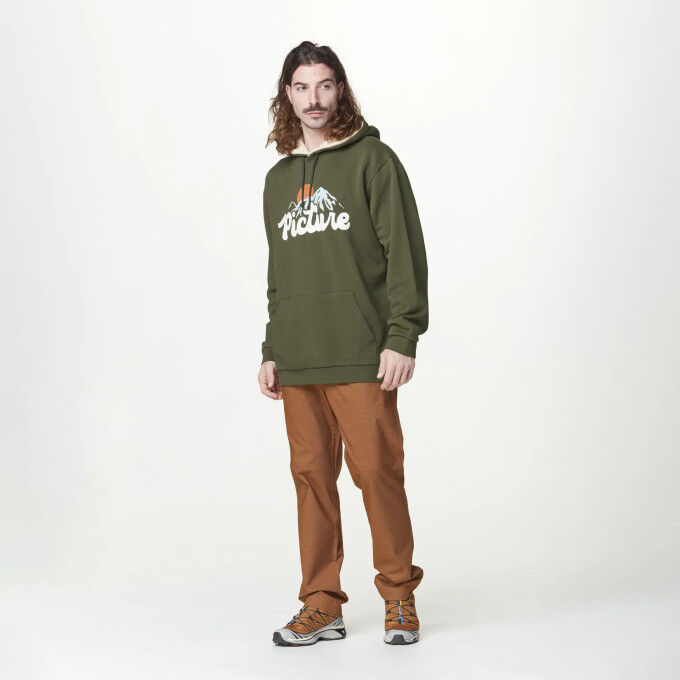 Sweat à capuche homme Picture JULKA PLUSH HOODIE Tobacco