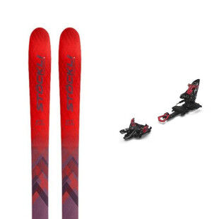 Pack of Stöckli EDGE FT skis + bindings : Colour - Red, Ski size - 185