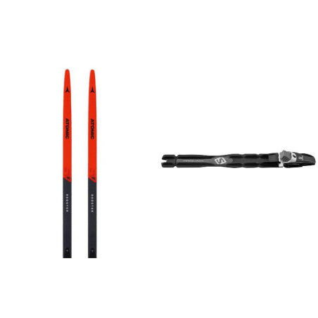 Langlaufskipack Atomic REDSTER S7 MED + Bindung : Farbe - RED/GREY/RED, Größe der Skier - 180