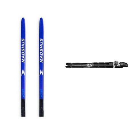 Set da sci di fondo Madshus SKIS ACTIVE SKATE + attacco : Colore - Unicolor, Dimensioni dello sci - 177