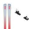 Pack of Zag MATA 90 skis + bindings : Colour - RED / WHITE, Ski size - 178