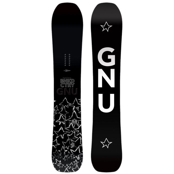Gnu BANKED COUNTRY Snowboard Pack + Bindings