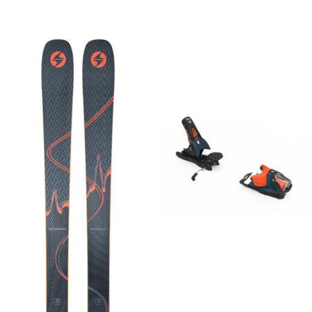 Skiset Blizzard ANOMALY 88 (FLAT) + Bindung : Farbe - BLAU/ORANGE, Größe der Skier - 182