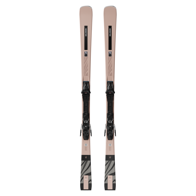 salomon distance 80+m10 gw l8 alpine skis E Stance W 80 + M10 L80 Women's Ski Set Energetic yet stable Salomon E Stance 80 +