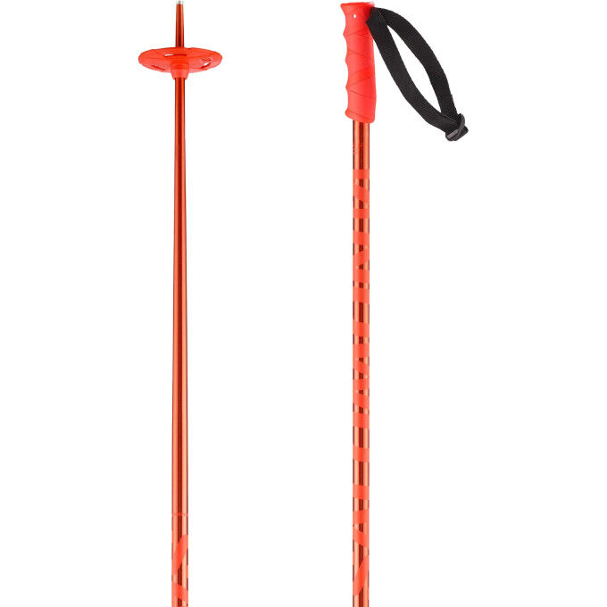 Salomon HACKER ORANGE RED ski poles Salomon HACKER ORANGE RED ski poles
