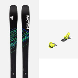 Skiset Faction PRODIGY 1 + Bindung : Farbe - Schwarz, Größe der Skier - 164
