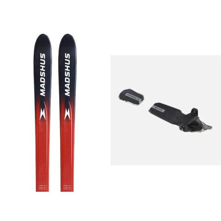 Set da sci Madshus PANORAMA M78 + attacco : Colore - ROSSO/NERO, Dimensioni dello sci - 172