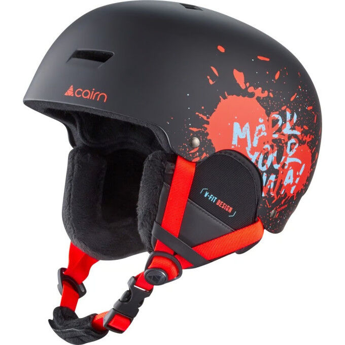 DARWIN BLACK FIRE PAINT children's ski helmet DARWIN BLACK FIRE PAINT children's ski helmet