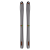 Pack de skis Salomon N DÉPART 1.0 BLACK/WHITE/NEON + fix