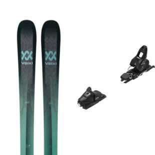 pack of Völkl SECRET 96 skis + bindings : Colour - Teal, Ski size - 163