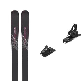 Skiset Salomon N STANCE W 84 Black/Bordeau + Bindung : Farbe - BLACK/BORDEAU, Größe der Skier - 167