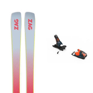 Set da sci + attacchi Zag MATA 90 : Colore - ROSSO / BIANCO, Dimensioni dello sci - 168