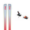 Pack de skis Zag MATA 90 + fix : Couleur - ROUGE / BLANC, Taille des skis - 168