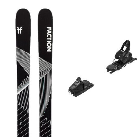 Skiset Faction MANA 2 black + bindung : Farbe - Schwarz, Größe der Skier - 183