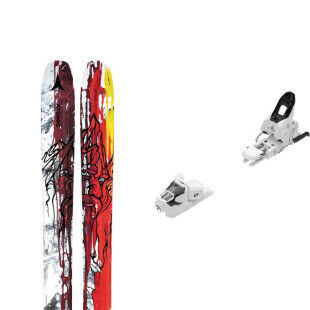 Pack de skis Atomic BENT 110 Red/Yellow + fix : Couleur - Unicolor, Taille des skis - 180