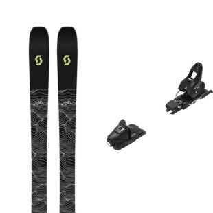 Scott SEA 88 ski pack + binding : Colour - Black/Yellow, Ski size - 176