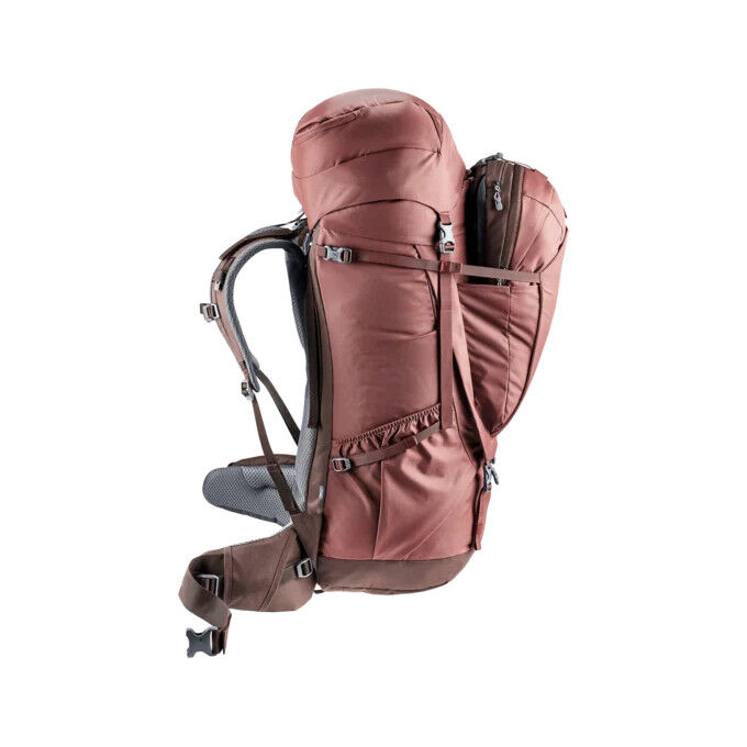 Deuter: VOYAGER 60+10 SL CASPIA-RAISIN travel backpack