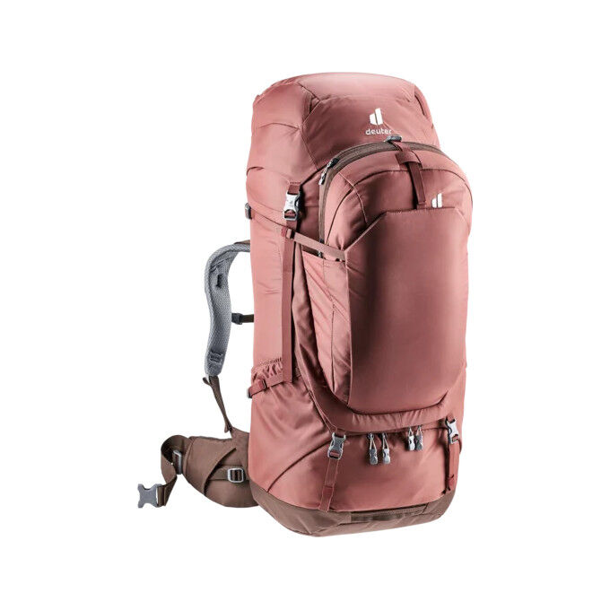 Deuter : sac à dos de voyage VOYAGER 60+10 SL CASPIA-RAISIN