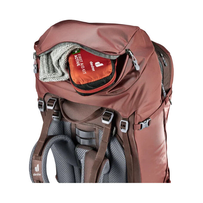 Deuter: VOYAGER 60+10 SL CASPIA-RAISIN travel backpack