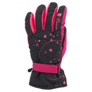 Cairn MADISON J Black Cranberry junior ski gloves