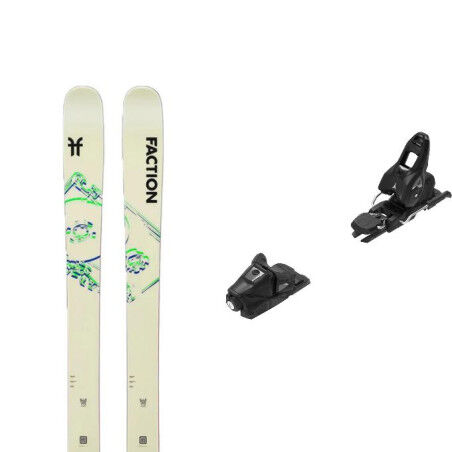 Pack of Faction PRODIGY 2X Beige skis + binding : Colour - Beige, Ski size - 159