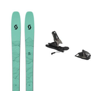 Paquete de esquí Scott SEA 98 + fijación : Color - VERDE MENTA/ROSA, Talla de esquí - 188