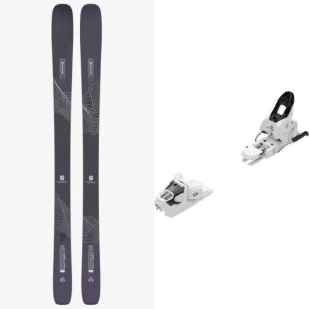 Set da sci Salomon STANCE W 88 Black + attacchi : Dimensioni dello sci - 168