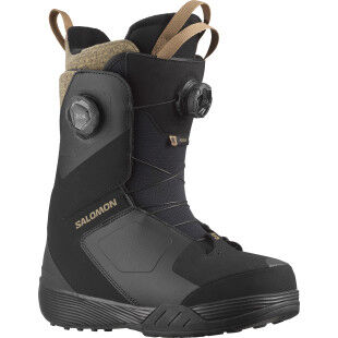Snowboardstiefel für Damen Salomon Kiana Dual BOA Schwarz/Sepia