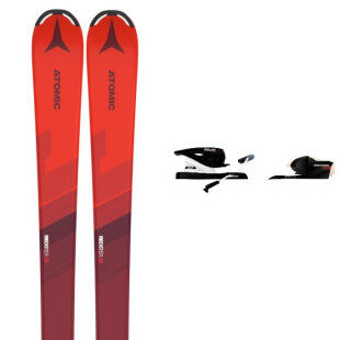Pack of Atomic REDSTER J2 130-150 skis + bindings : Colour - Red, Ski size - 140