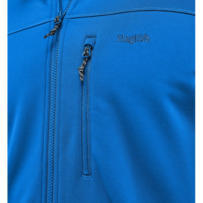 Häglofs ROSSON MID JACKET MEN Electric Blue hiking fleece jacket