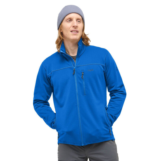 Häglofs ROSSON MID JACKET MEN Electric Blue hiking fleece jacket