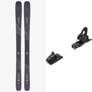 Pack of Salomon STANCE W 88 Black skis + bindings : Ski size - 168