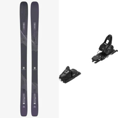 Pack of Salomon STANCE W 88 Black skis + bindings : Ski size - 168