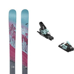 Skiset Nordica SANTA ANA 87 + Bindung : Farbe - BLAU/VIOLETT, Größe der Skier - 161