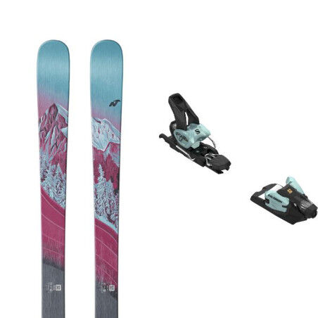 Nordica SANTA ANA 87 ski pack + binding : Colour - BLUE/PURPLE, Ski size - 161