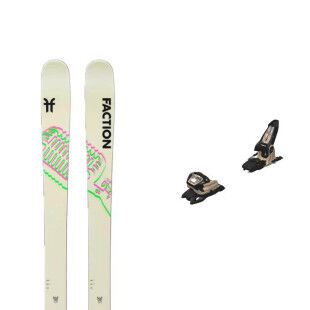 Skiset Faction PRODIGY 1X Beige + Bindung : Farbe - Beige, Größe der Skier - 158