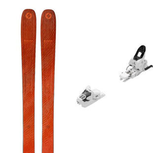 Set da sci Blizzard RUSTLER 9 (FLAT) arancioni + attacchi : Colore - Arancione, Dimensioni dello sci - 174