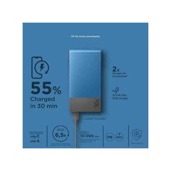 Powertec: USB-10000 MAH external battery