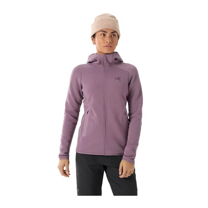Veste Arc’teryx Femme à Capuche Doublée Polaire - Taille M, Noire, Softshell, Occasion Très Bon état