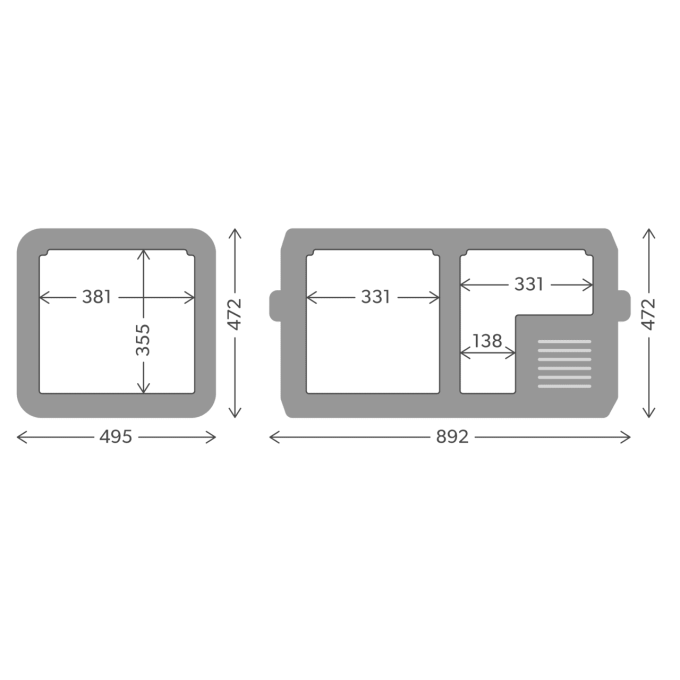 Kompressionskühler/Kühlschrank Dometic CFX5 75DZ