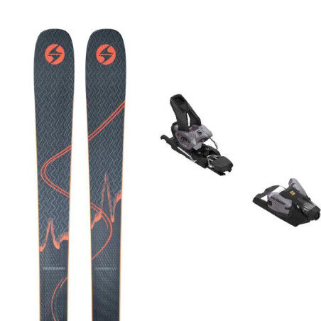 Packung Blizzard ANOMALY 88 Skier + Bindung : Farbe - BLAU/ORANGE, Größe der Skier - 176