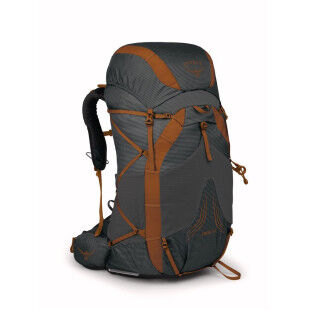 Osprey EXOS 58 Dark Charcoal Grey backpack - Ultralight and comfortable for trekking