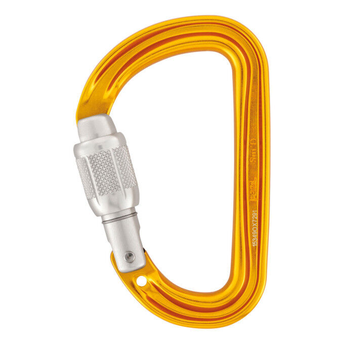 Petzl: moschettone da alpinismo SM'D SCREW LOCK.