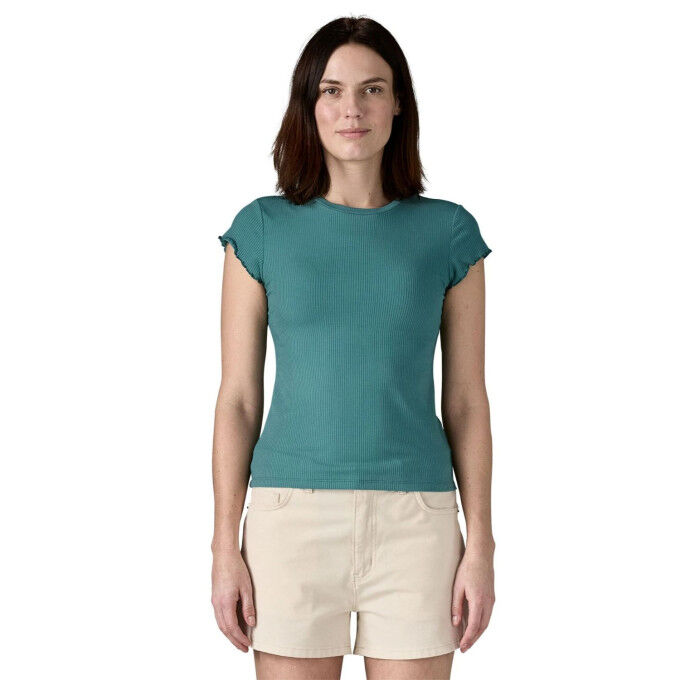 Maglietta a costine da donna in TENCEL™ – Comfort, stile ed etica