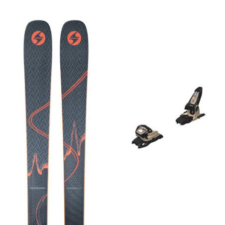 Pack de skis Blizzard ANOMALY 88 + fix : Couleur - BLEU/ORANGE, Taille des skis - 170