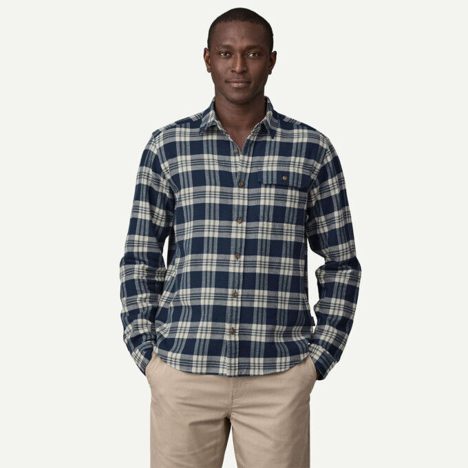 Patagonia Lightweight Fjord Flannel: Herrenhemd aus Bio-Baumwollflanell