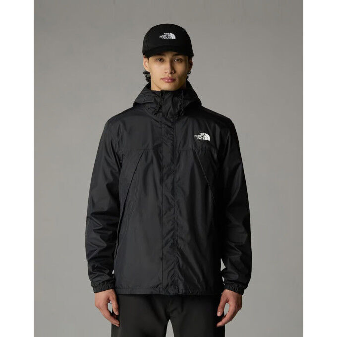Chaqueta The North Face Antora TNF negra para hombre: impermeable, cortavientos y reciclada