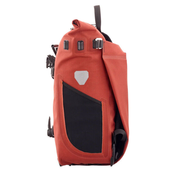Borsa impermeabile per bicicletta Ortlieb Vario Plus Dark Chili – zaino 2 in 1
