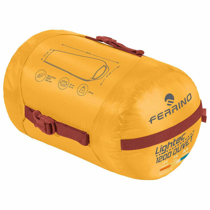 Saco de dormir Ferrino LIGHTEC 1200 DUVET RDS | Ligero, cálido y compacto