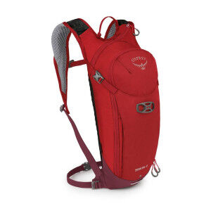 Osprey Siskin 8 Red Mountain: mochila compacta y técnica para bicicleta de montaña